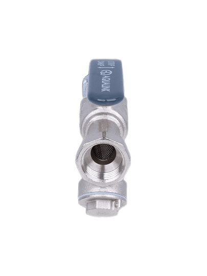 Кран для воды с фильтром 3/4", г-г, ручка, AquaLink