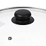 Крышка для посуды стекло, 18 см, Daniks, металлический обод, кнопка бакелит, черная, Д4118Ч - фото 2
