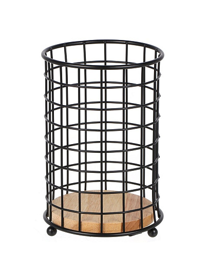 Подставка для столовых приборов, металл, круглая, 11 см, Y4-8006