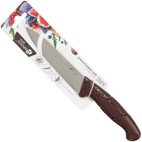 Нож кухонный стальной Apollo Genio King KNG-03 универсальный, 11.5 см