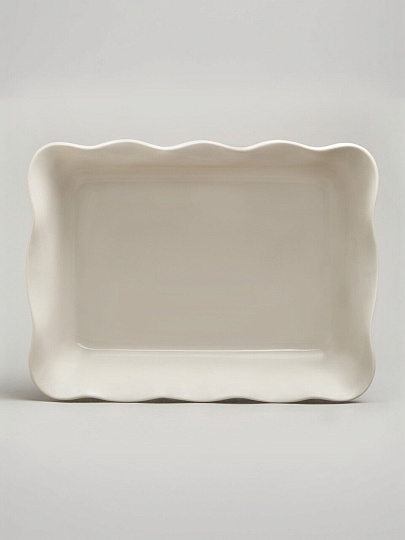 Форма для запекания керамика, 24х32х8 см, 2.5 л, прямоугольная, Agness, Beige, 780-122