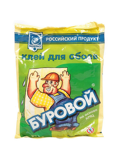 Клей для всех видов обоев, Экокласс, КМЦ Буровой, 250 г