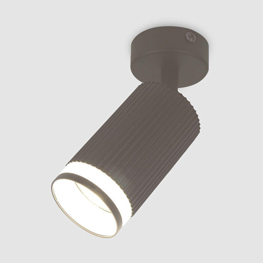 Светильник на основании General Lighting Systems, Полосы, 50 Вт, GU10, на 1 лампочку, IP20, d5.5х6х10 см, боковое рассеивание, Спот, графит, 661877