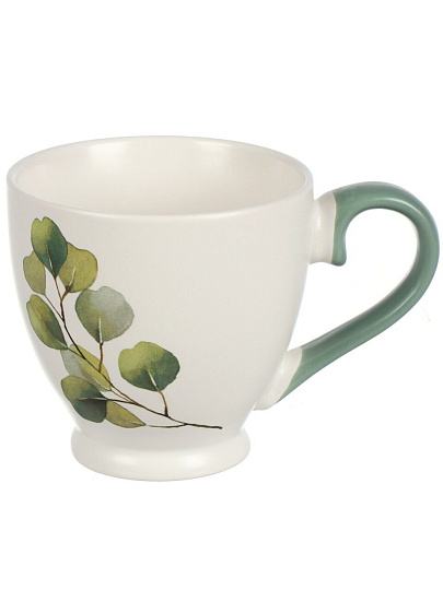 Кружка керамика, 4 шт, 450 мл, Эвкалипт, Daniks, 225792-ZPX300