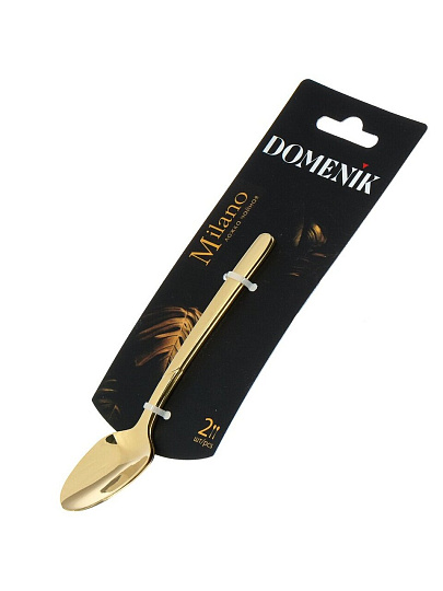 Ложка нержавеющая сталь, 2 предмета, чайная, Domenik, Milano, DMC042