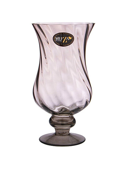 Ваза стекло, настольная, 27 см, Muza, Elegia Smoky, 380-814