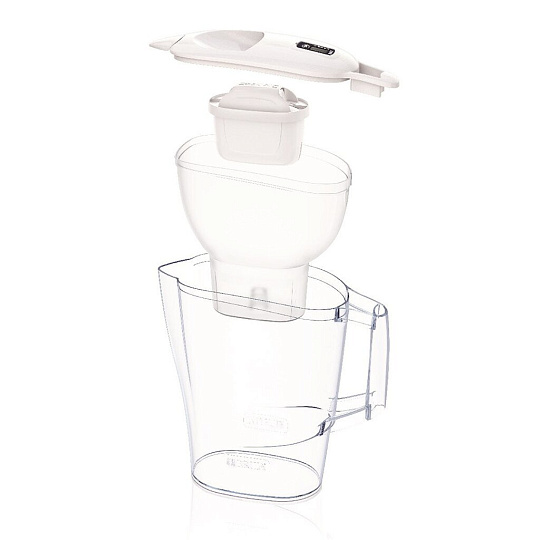 Фильтр-кувшин Brita, Aluna MX+, для холодной воды, 1 ступ, 2.4 л, белый, CU1040687