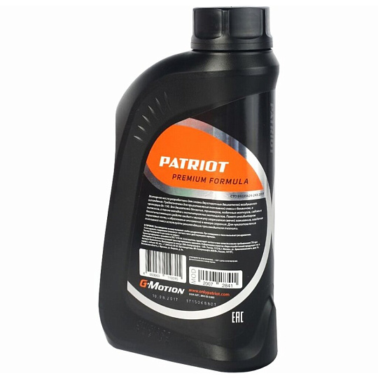 Масло машинное минеральное, для двухтактного двигателя, Patriot, Garden G-Motion 2T, 1 л, 850030300