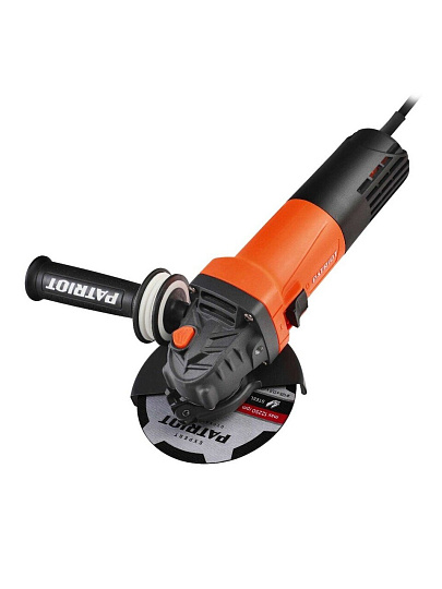 Угловая шлифовальная машина Patriot, AG 126, 1050 Вт, 125 мм, пылезащищенная