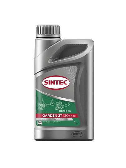 Масло моторное Sintec, Garden, для садовой техники, для 2-х тактного двигателя, 1 л, 324721