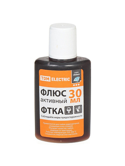 Флюс активный ФТКА, для пайки алюминия, TDM Electric, 30 мл, серия Алмаз, SQ1025-0372