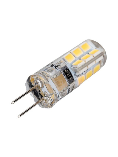 Лампа светодиодная G4, 1.5 Вт, 220 В, капсула, 2800 К, теплый белый свет, Ecola, Corn Micro, 35x10мм, LED