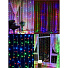 Гирлянда 120ламп, 1.5х1.5 м, 8 режимов, Занавес, свет мультиколор, прозрачная, в помещении, сетевая, SY16-158 - фото 7
