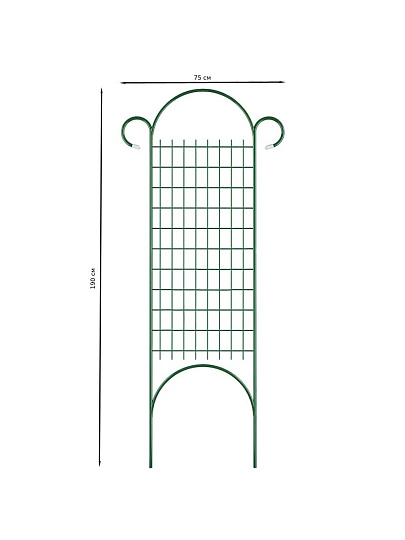 Шпалера для растений, 75х190 см, неразборная, Мелкая решетка