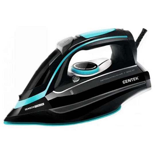 Утюг Centek, CT-2312, 3000 Вт, керамика, вертикальное отпаривание, система самоочистки, резервуар для воды 450 мл, 1.8 м