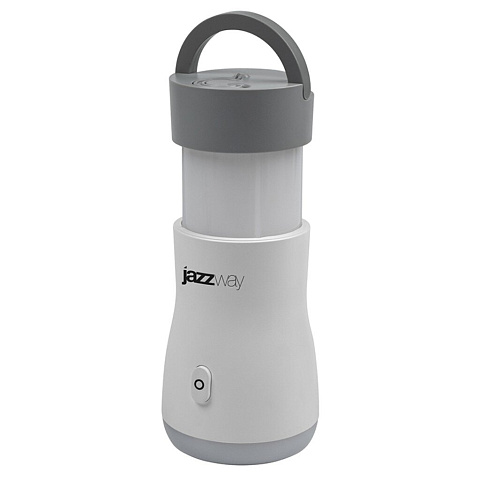 Фонарь-светильник светодиод, JazzWay, Accu5-L1W/L10/L14-wh, 60 Лм, IP20, 82х146х82 мм, аккум, 50488