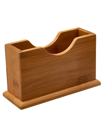 Салфетница бамбук, 15.6х6.1х9.2 см, Катунь, №1, КТ-СА-01