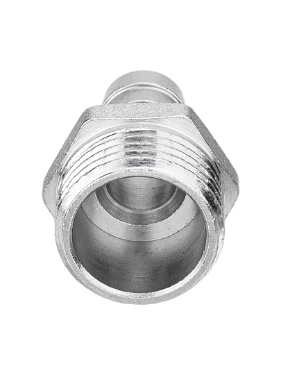 Штуцер d10х1/2'', ш, латунь, наружная резьба, AquaLink