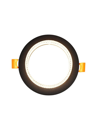 Светильник встраиваемый Асцендио, GX53, круглый, черный, General Lighting Systems, GCL-GX53-H38