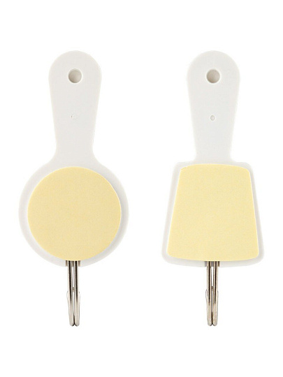 Набор крючков самоклеющийся, 2 крючка, 2 шт, 10х4 см, пластмасса, Рыжий кот, Кухня, 105887, блистер