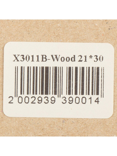 Фоторамка 26х35х3 см, фото 21х30 см, пластик, с пленкой ПЭТ, дерево, X3011B-Wood