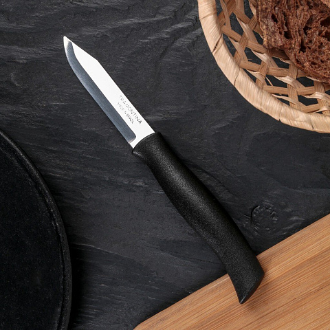Нож кухонный Tramontina, Athus, для овощей, нержавеющая сталь, 7.5 см, рукоятка пластик, 23080/903-TR