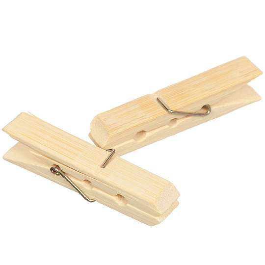 Прищепки бамбук, 20 шт, 7 см, Bamboo, Y3-721