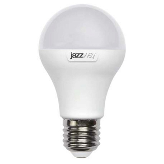 Лампа светодиодная E27, 15 Вт, 150 Вт, груша, 5000 К, холодный белый свет, JazzWay, PLED- SP A60