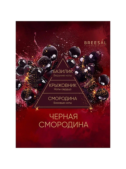 Аромадиффузор Breesal, 70 мл, Passion Черная смородина, BR0011