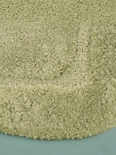 Коврик для ванной, 0.5х0.8 м, полиэстер, зеленый, Альпака, Y6-1933