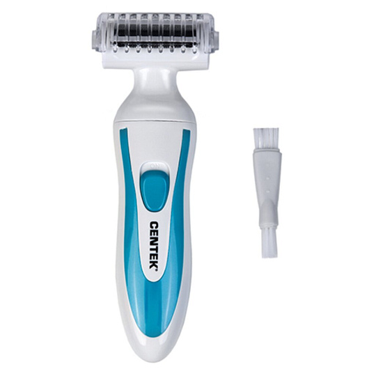 Электробритва женская, аккумуляторная, Centek, сеточная, сухое бритье, 3 Вт, 1, бело-бирюзовая, CT-2192