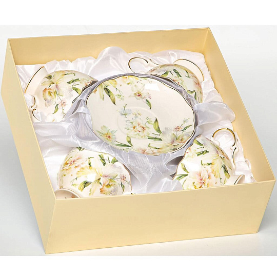 Набор чайный фарфор, 8 предметов, на 4 персоны, 250 мл, Balsford, Верена, 178-43025, подарочная упаковка