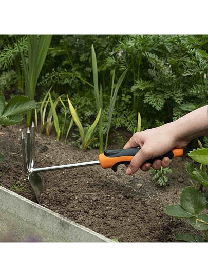 Тяпка садовая нержавеющая сталь, с черенком, Plantic, Pro, 36380-01