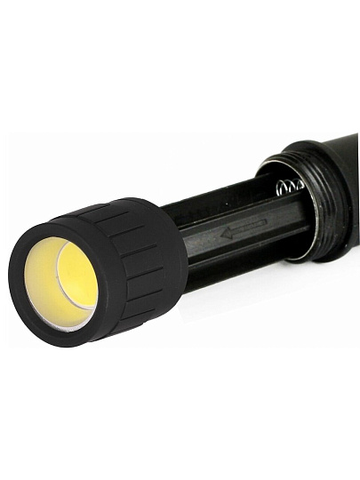 Фонарь Ultraflash, LED16011, пластик, черный, 3XR03, COB LED 3Вт, блистер-пакет, 14773