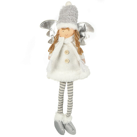 Фигурка декоративная Феечка, 19х10х25 см, белая, F010038