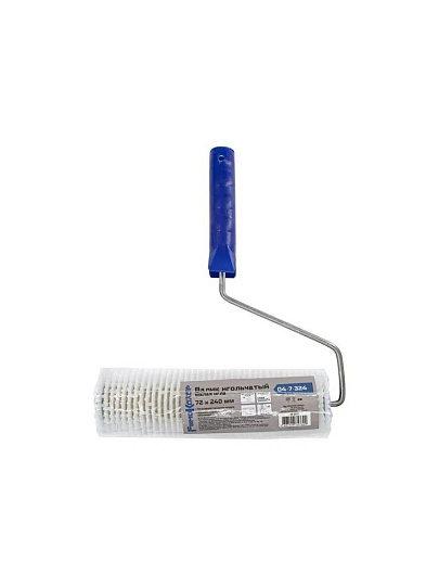 Валик игольчатый для наливных полов, РемоКолор, малая игла, пластик, 240хдиаметр 72 мм, с бюгелем, 04-7-324