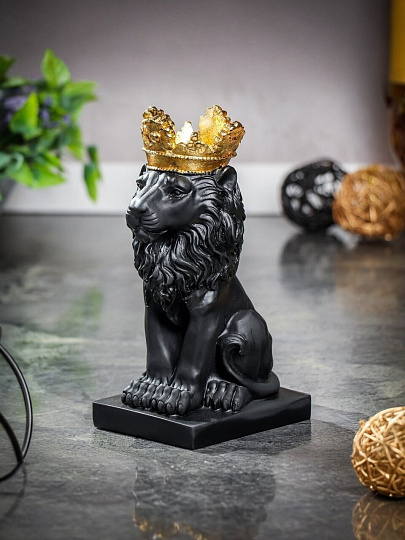 Фигурка декоративная Лев в короне, 11х8х20 см, в ассортименте, Y6-10552