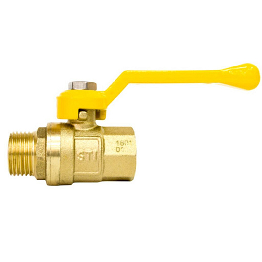 Кран для газа г-ш, 1/2", ручка, STI