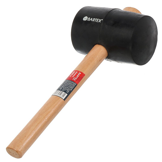 Киянка 1300 г, резина, рукоятка дерево, Bartex, Евро