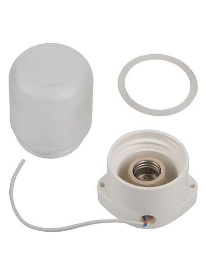 Светильник для бани, General Lighting Systems, GCF-SNC-60-E27-IP65-W,437767, 60 Вт, E27, на 1 лампочку, IP65, НПБ400, прямой, керамика, белый, 437767