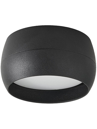 Светильник накладной General Lighting Systems, Чаша, 50 Вт, GX53, на 1 лампочку, IP20, 9х9х5 см, Спот, черный, 661338