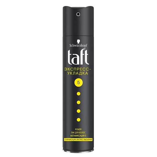 Лак для волос Taft, Power Экспресс-Укладка, мегафиксация, 225 мл
