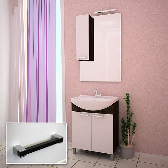 Зеркало 65х100 см, прямоугольное, венге, ЯМебель, Капучино New 65