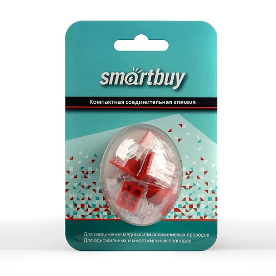 Клемма монтажная, 6 отверстий, 8 шт, Smartbuy, SBE-pwco-6-rp