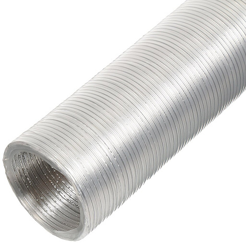 Воздуховод вентиляционый алюминий, диаметр 125 мм, гофрированный, 3 м, TDM Electric, SQ1807-0068