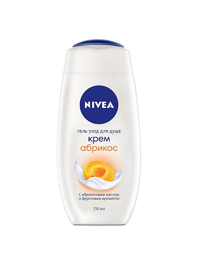 Крем-гель для душа Nivea, Молоко и абрикос, 250 мл