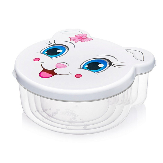 Контейнер пищевой пластик, 0.2, 0.3, 0.5, 0.75 л, 4 шт, в ассортименте, фигурный, Эльфпласт, Pets, 479