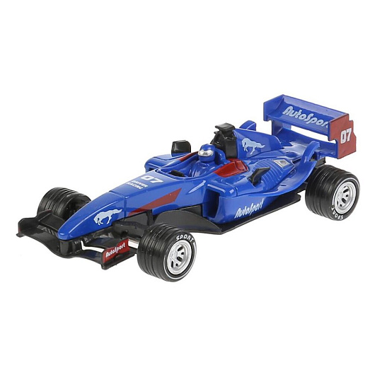 Машина Технопарк, Суперкар Ф-1, 14 см, звук, металл, F1-14RB-S, синяя