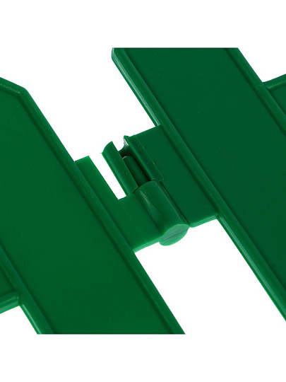 Забор декоративный пластмасса, Palisad, №4, 28х300 см, зеленый, ЗД04