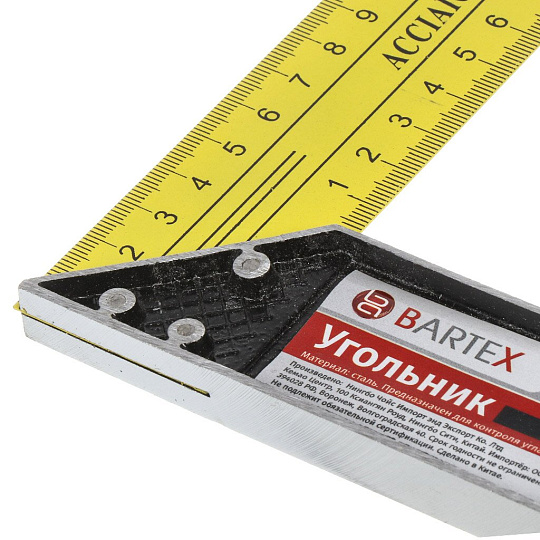 Угольник 450 мм, металл, Bartex, R-450